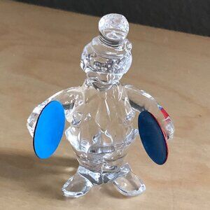VTG Waterford Crystal Ireland Merry Music Jewels the Clown with Cymbals